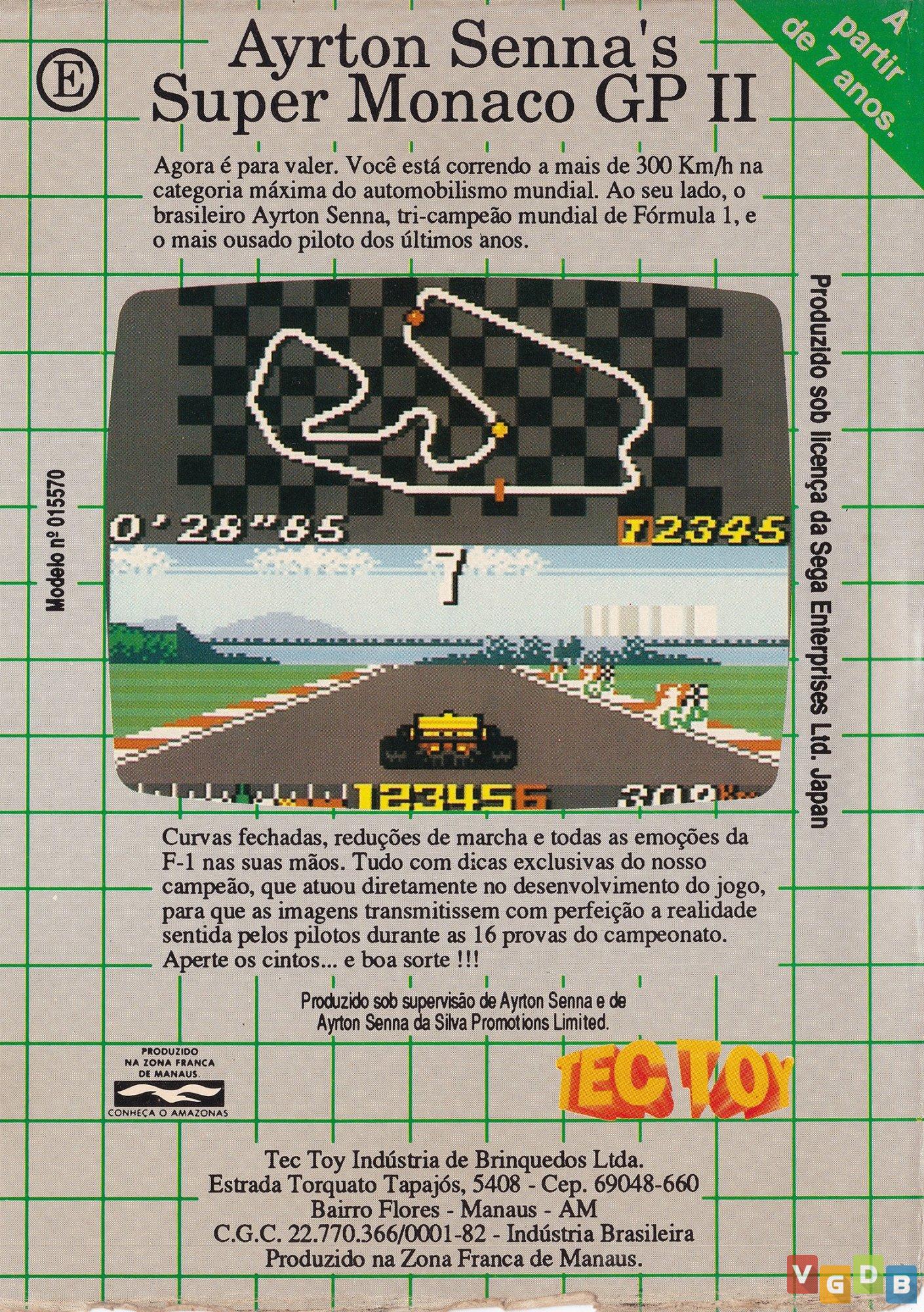 Ayrton Senna S Super Monaco Gp Ii Vgdb V Deo Game Data Base