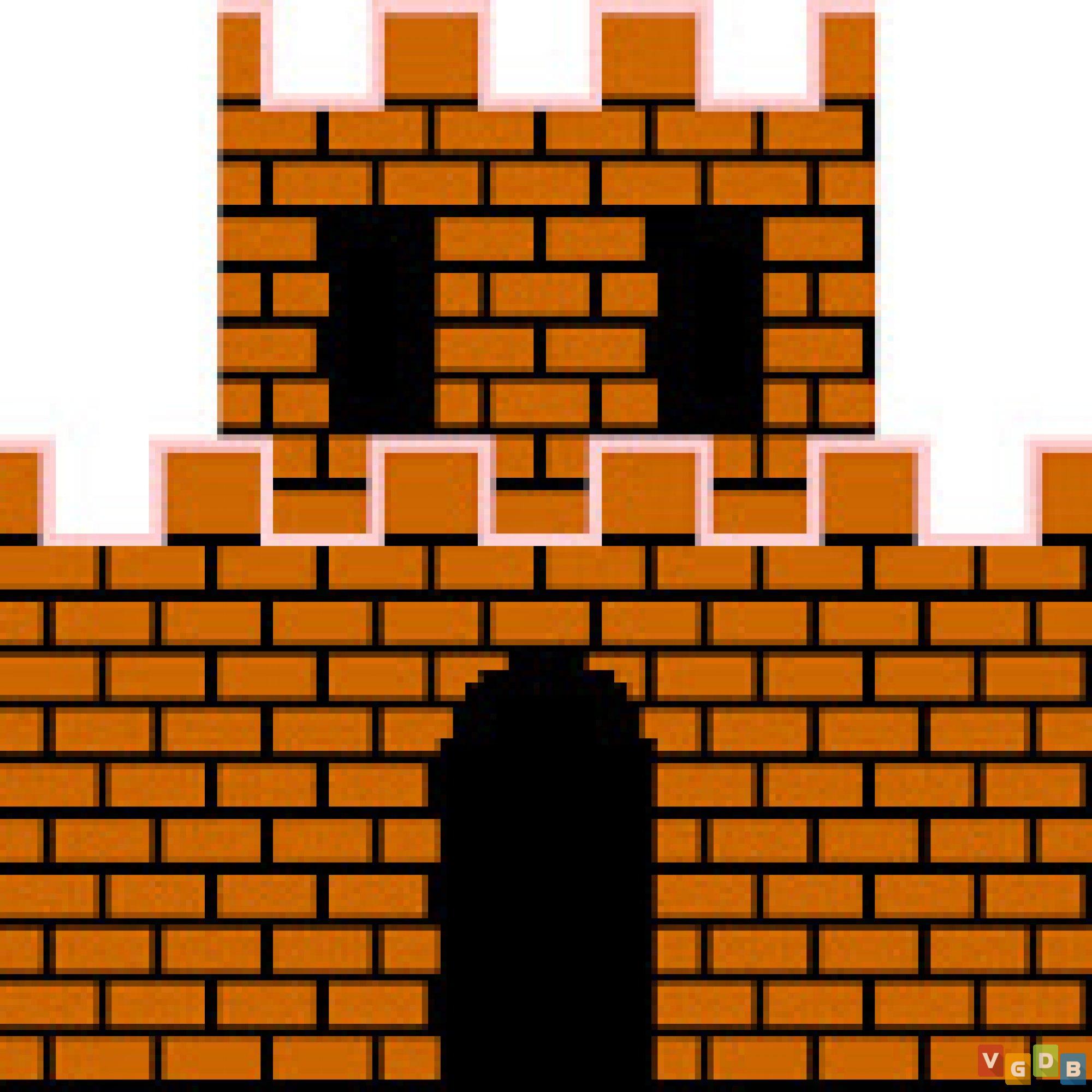 Марио пиксельный замок