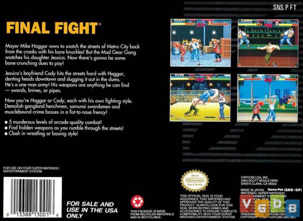 Final Fight (Multi), um dos devoradores de ficha mais amados de uma geração  - GameBlast