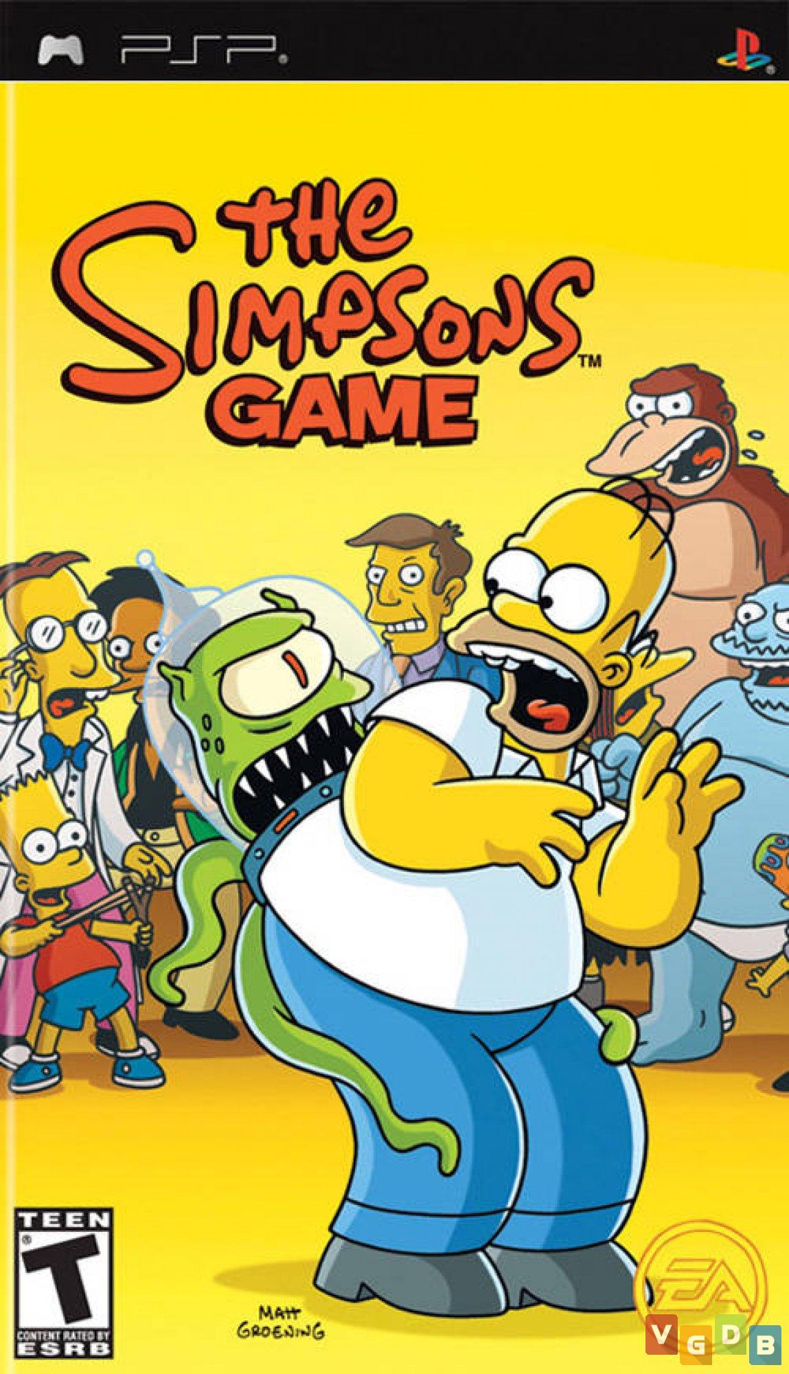 the simpsons game psp rom usa