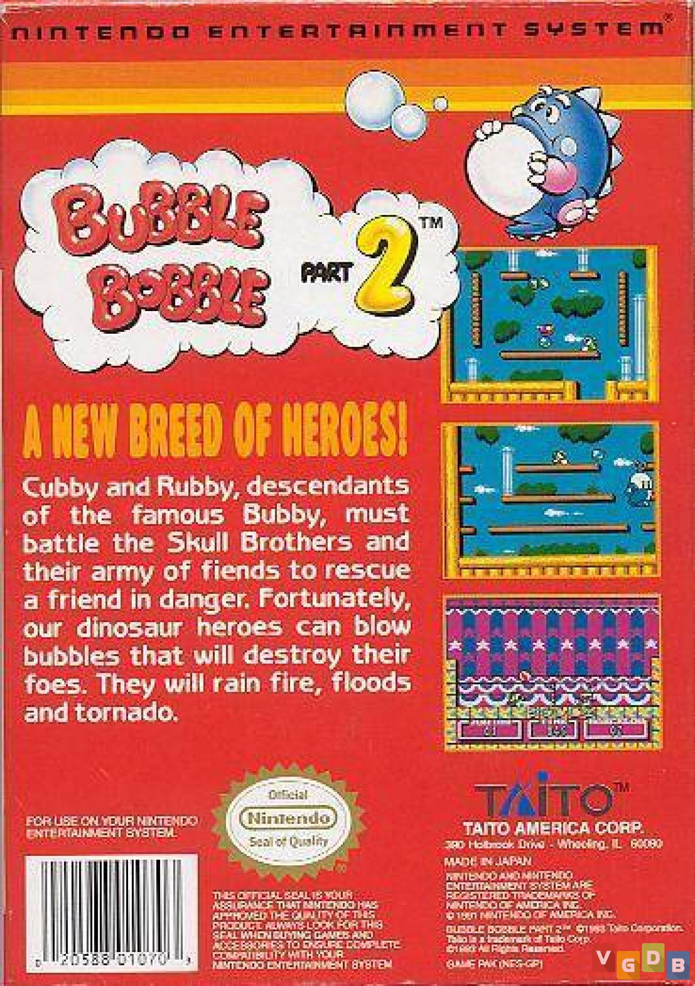 Bubble Bobble - VGDB - Vídeo Game Data Base