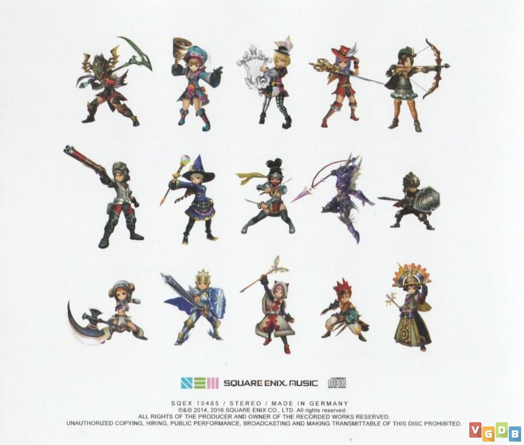 Detalhados personagens legacy de Final Fantasy Explorers