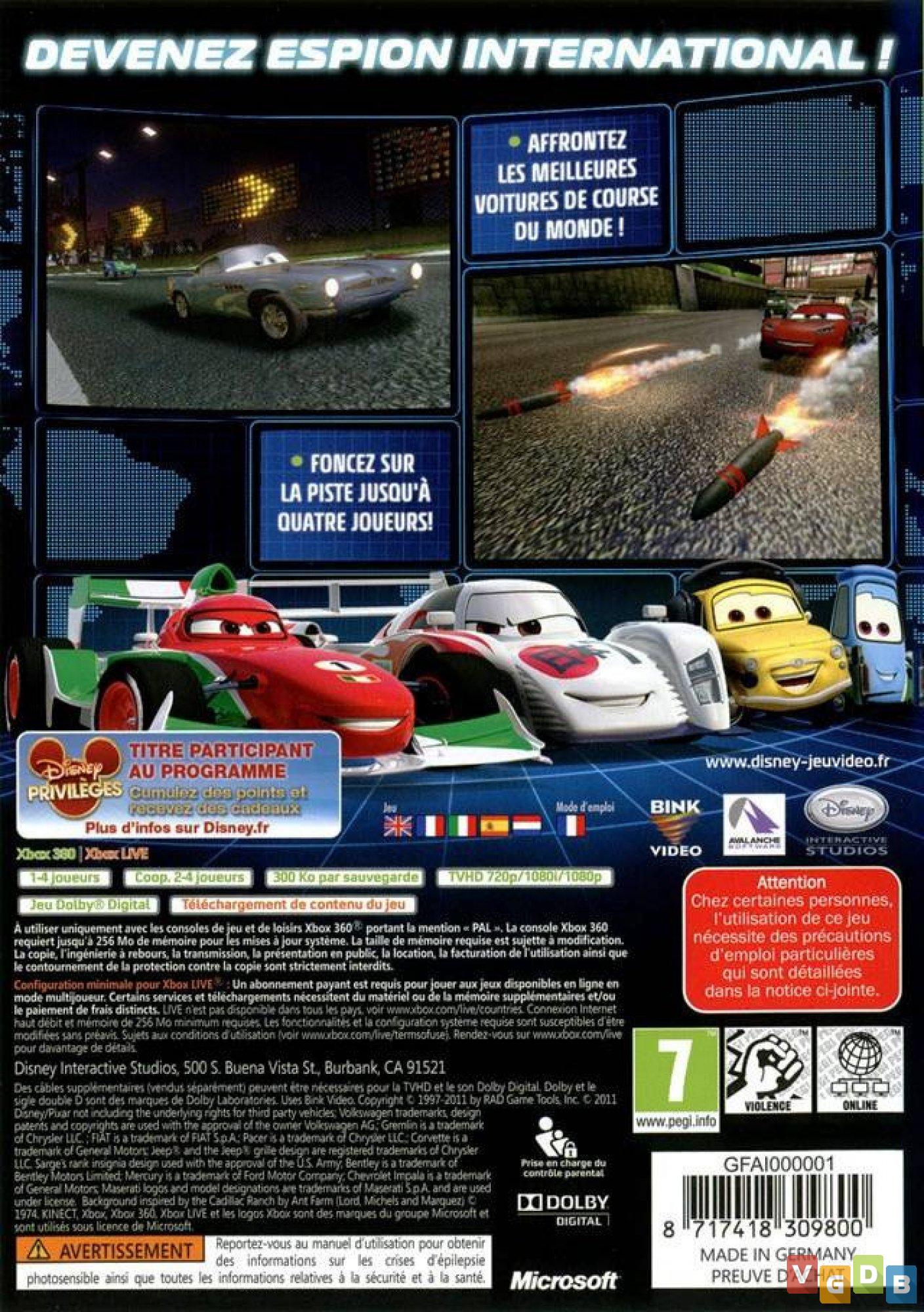 CARS 2 (PS3/XBOX 360/PC/Wii) #12 - O FINAL DO JOGO DO FILME CARROS