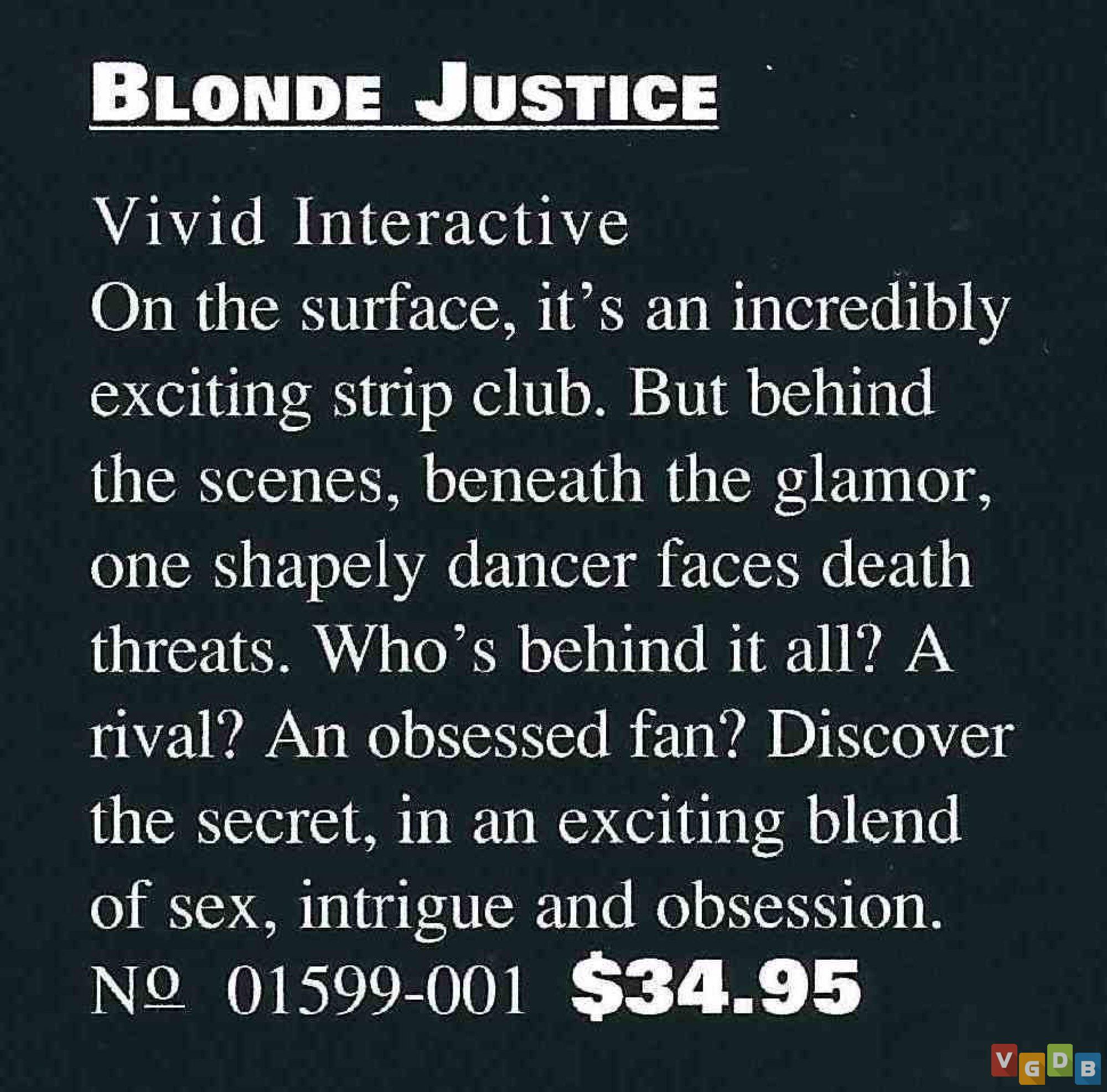 Blonde justice 3do