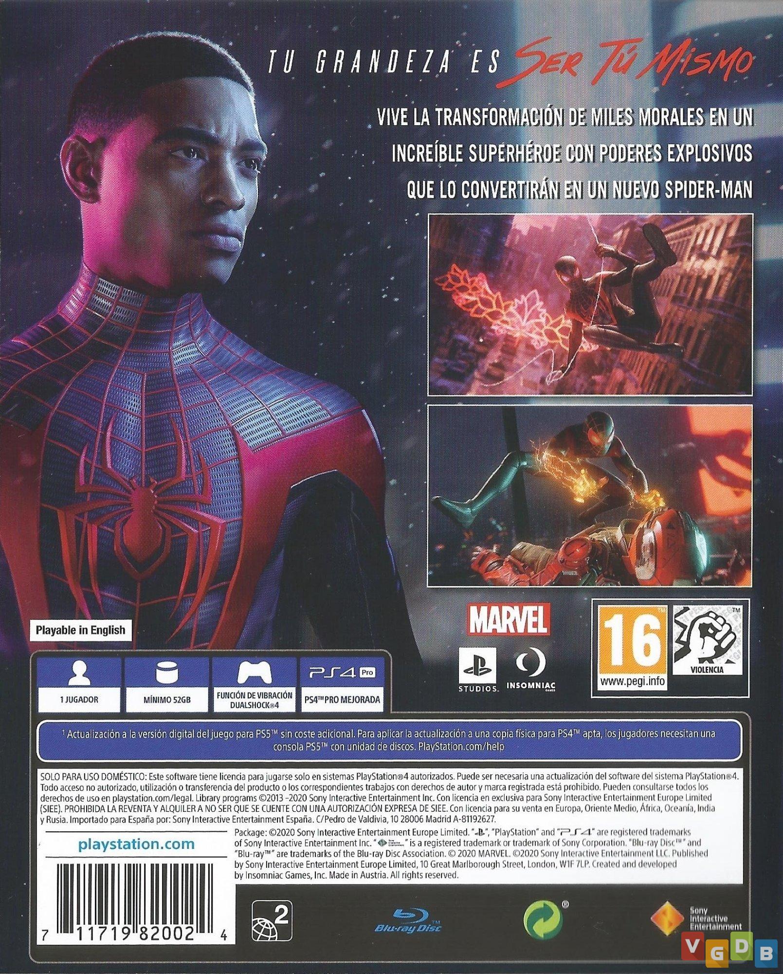 Jogo Marvel Spider-Man Miles Morales - PS4 - Sebo dos Games - 10 anos!
