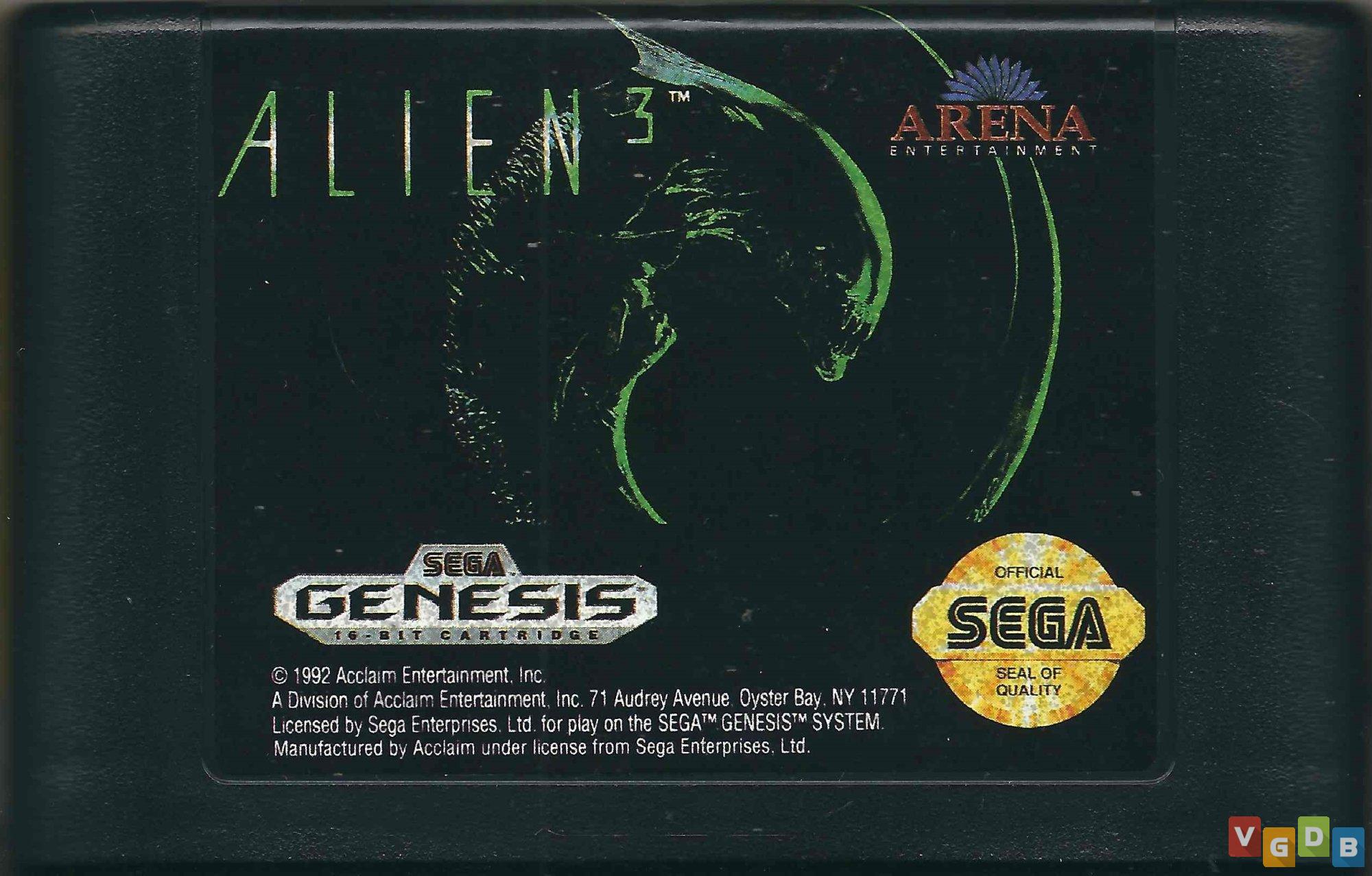 Alien 3 - VGDB - Vídeo Game Data Base