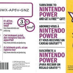 Folheto Nintendo Power USA