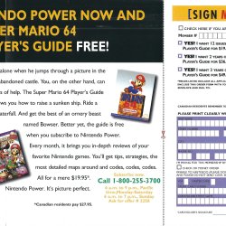 Folheto Nintendo Power USA