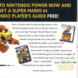 Folheto Nintendo Power USA