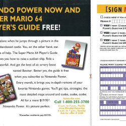 Folheto Nintendo Power USA