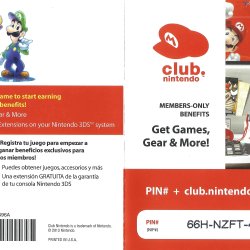 Folheto Club Nintendo USA