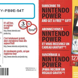 Folheto Nintendo Power USA