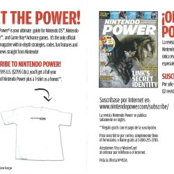 Folheto Nintendo Power USA