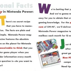 Folheto Nintendo Power USA