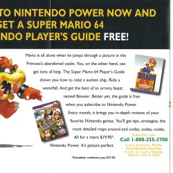 Folheto Nintendo Power USA