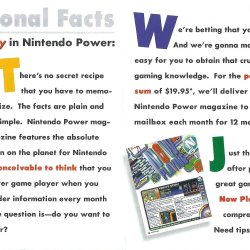 Folheto Nintendo Power USA