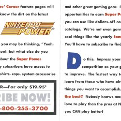 Folheto Nintendo Power USA