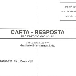 Cartão-resposta BRA