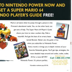 Folheto Nintendo Power USA