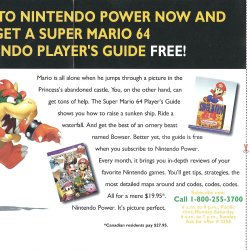 Folheto Nintendo Power USA