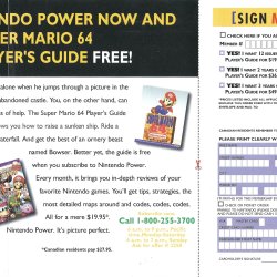 Folheto Nintendo Power USA