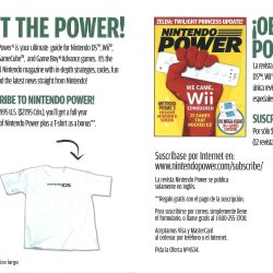 Folheto Nintendo Power USA