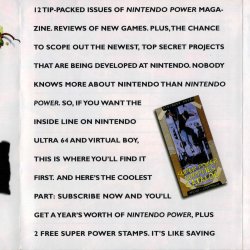 Folheto Nintendo Power USA