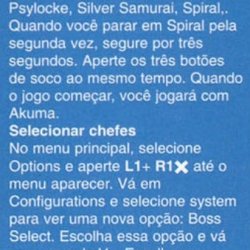 Revista Dicas & Truques para PlayStation nº 2 - páginas 58-59 (fonte: Datassette)