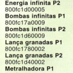 Códigos Gameshark - Revista Dicas & Truques para PlayStation nº 2 - página 62 (fonte: Datassette)