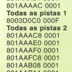 Códigos Gameshark - Revista Dicas & Truques para PlayStation nº 2 - página 65 (fonte: Datassette)