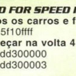 Códigos Gameshark - Revista Dicas & Truques para PlayStation nº 2 - página 65 (fonte: Datassette)